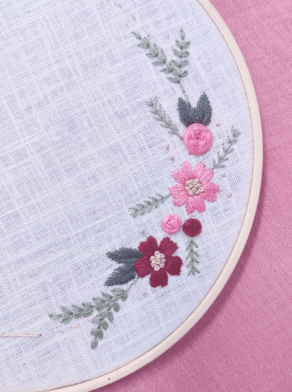 Couronne de fleurs à broder + tuto – Image 4