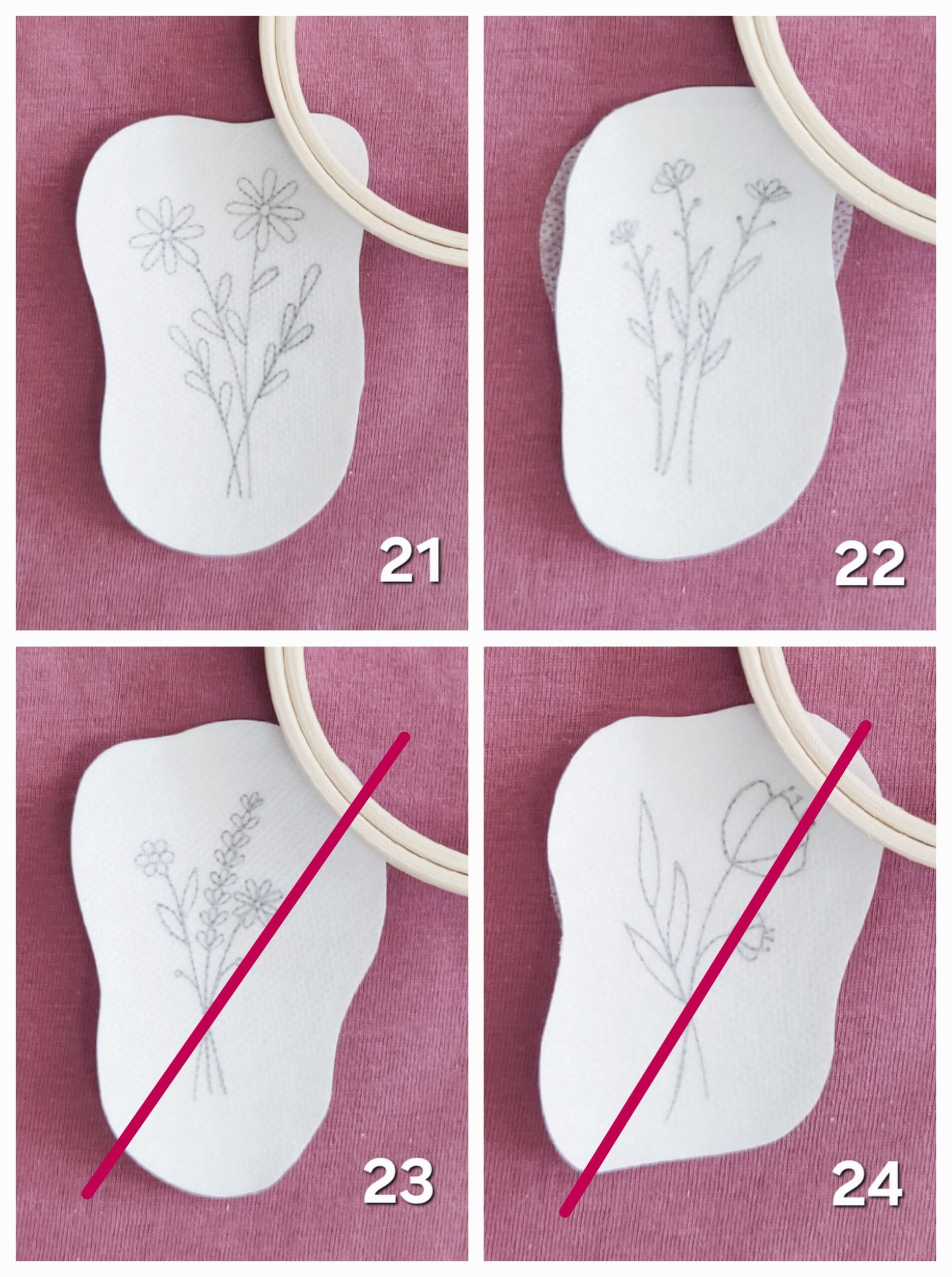 Motifs à broder + tuto | Modèles solubles prêts à broder – Image 6
