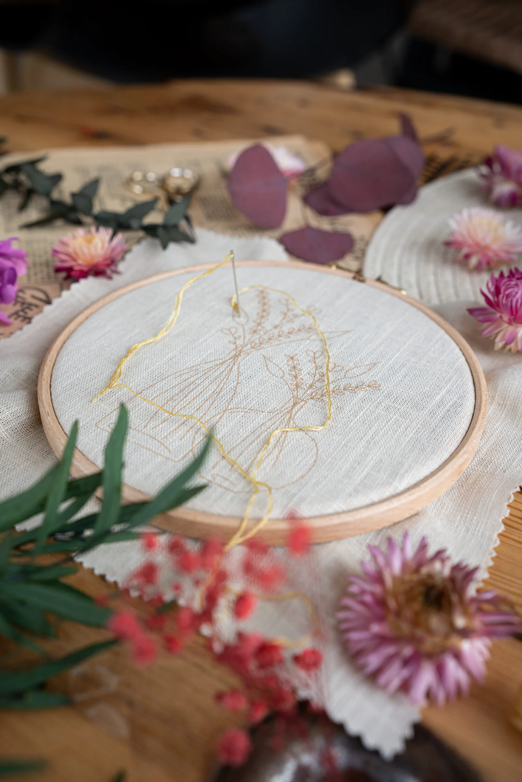 Kit Broderie Fleurs "Les Dames Jeannes" – Image 8
