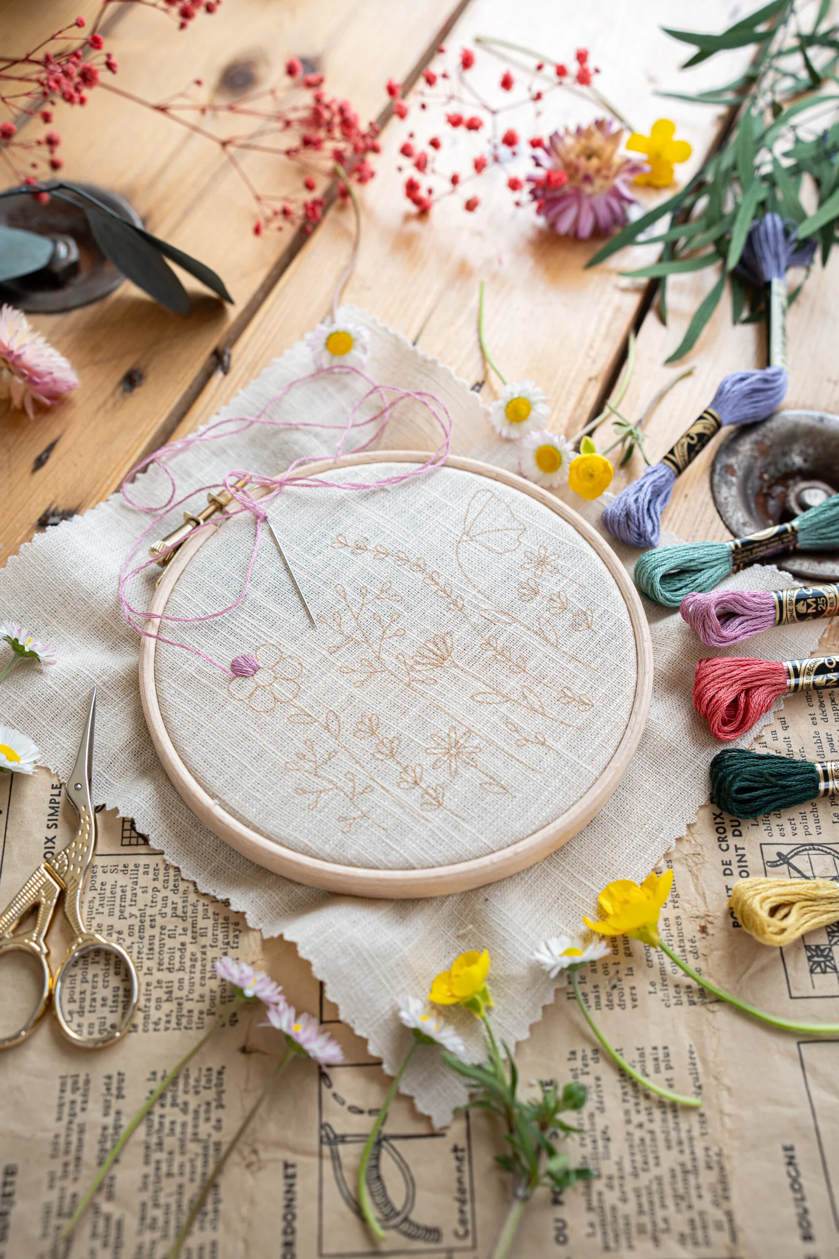 Kit Broderie "Fleurs des Champs" – Image 7