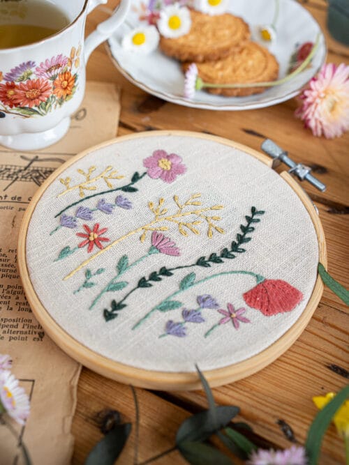 Kit de broderie Fleurs des champs