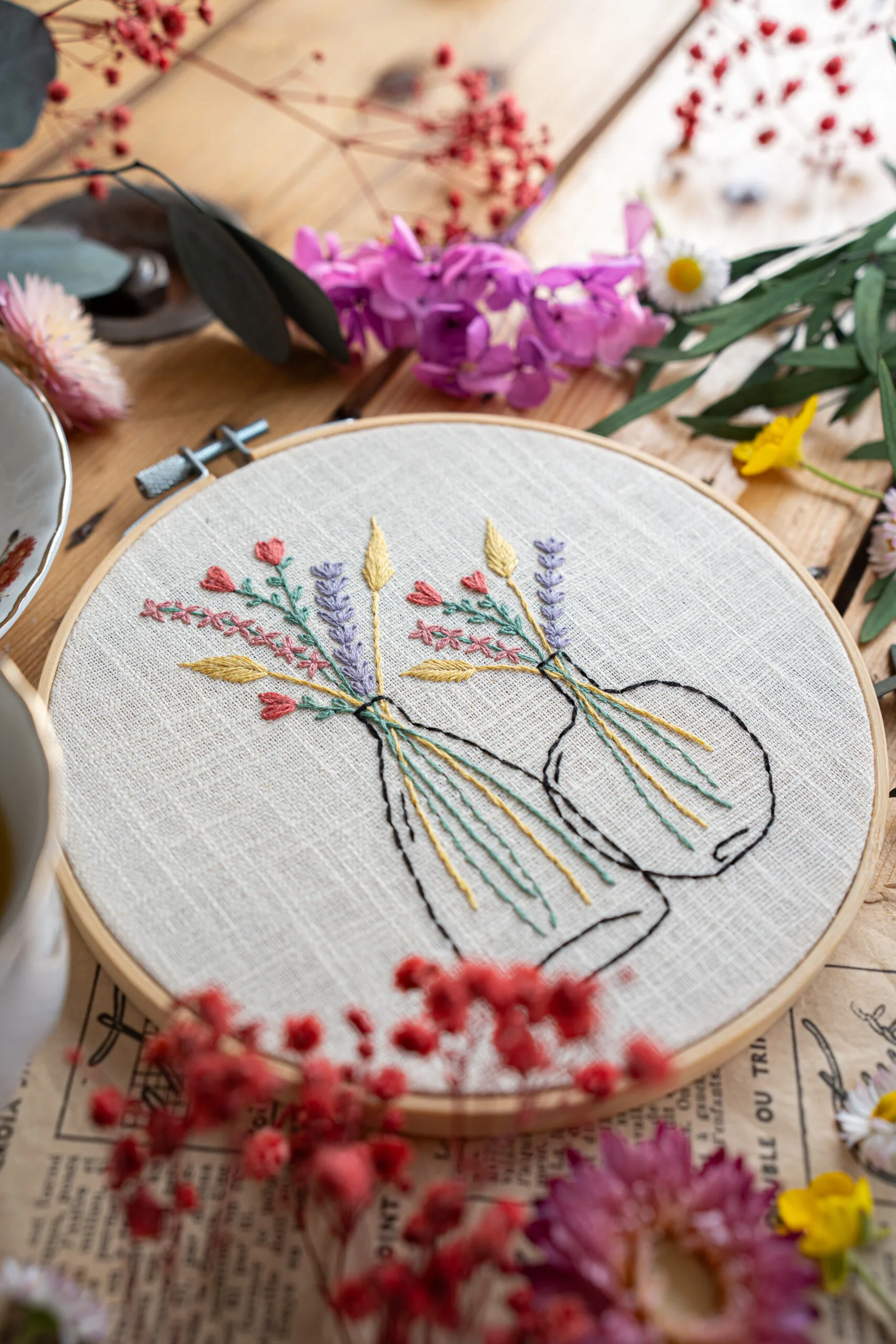 Kit de broderie les dames jeannes