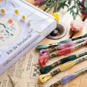 Kit broderie fleurs debutant