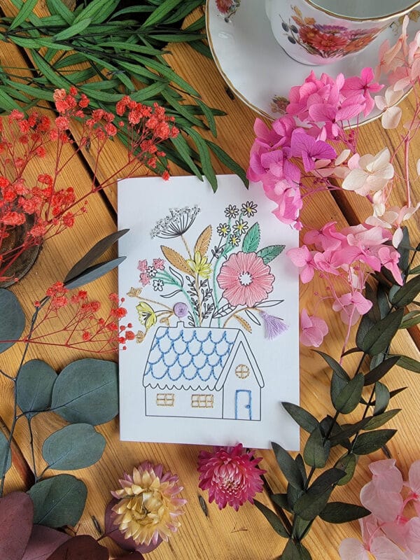Carte à broder - La maison – Image 2
