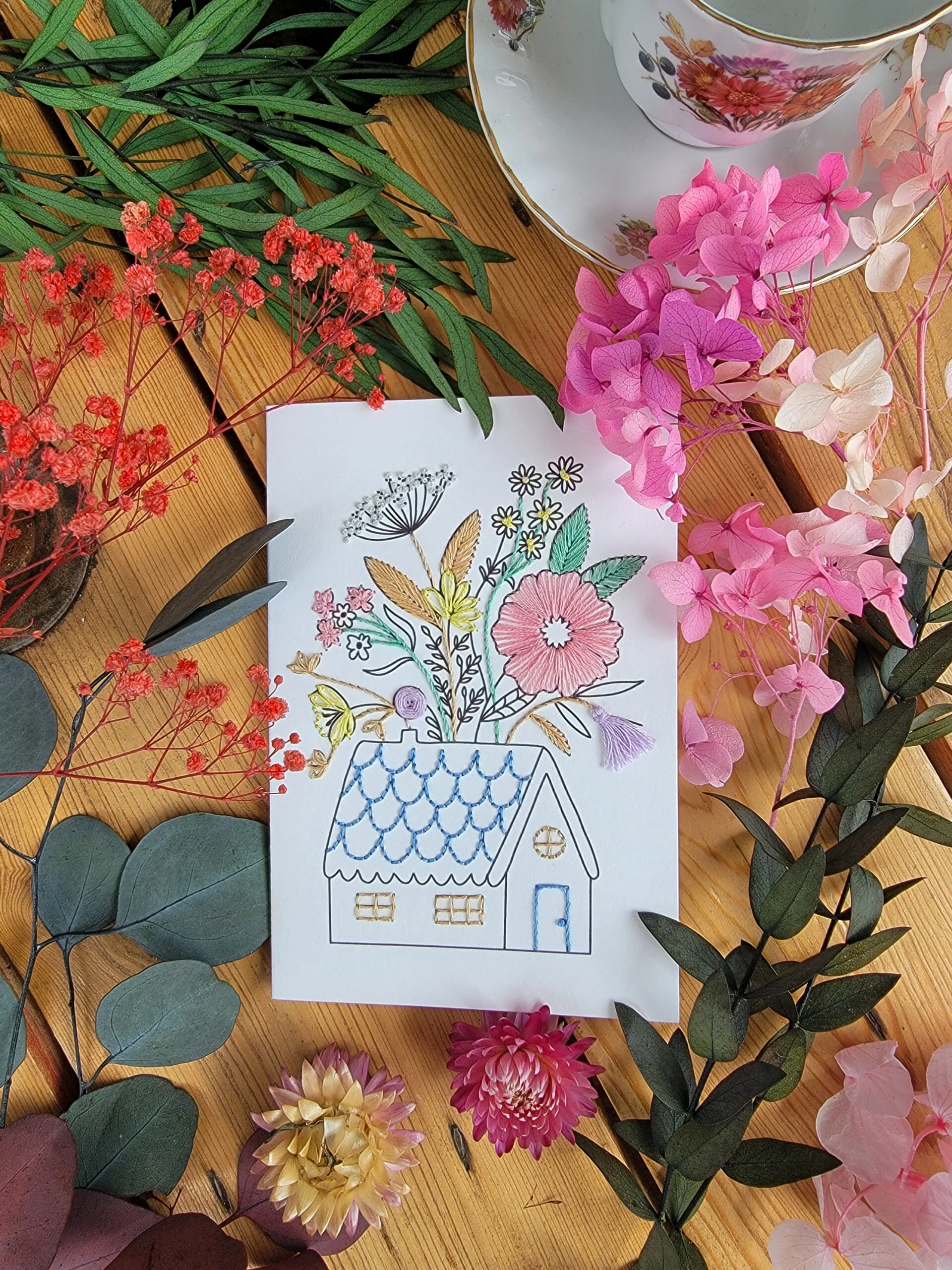 Carte à broder - La maison – Image 2