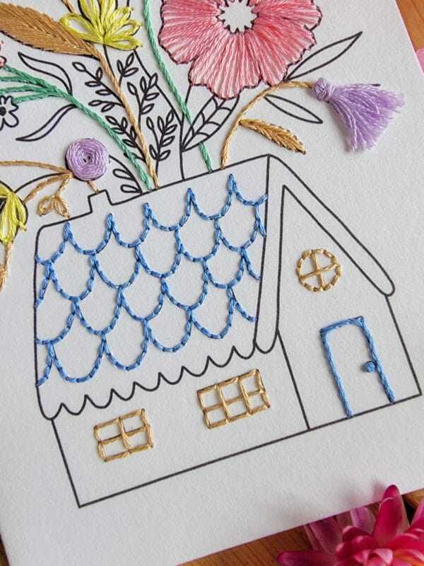 Carte à broder - La maison – Image 3