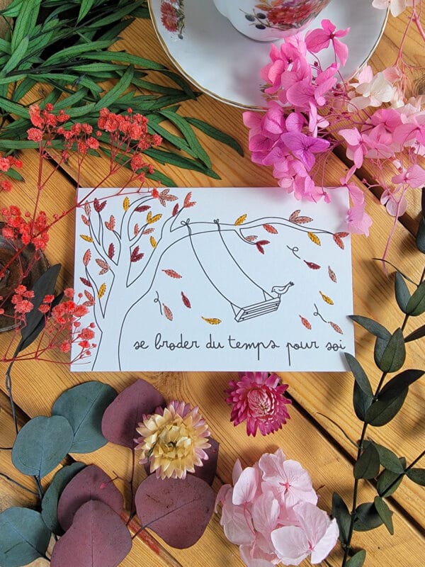 Carte à broder - Se broder du temps pour soi – Image 5
