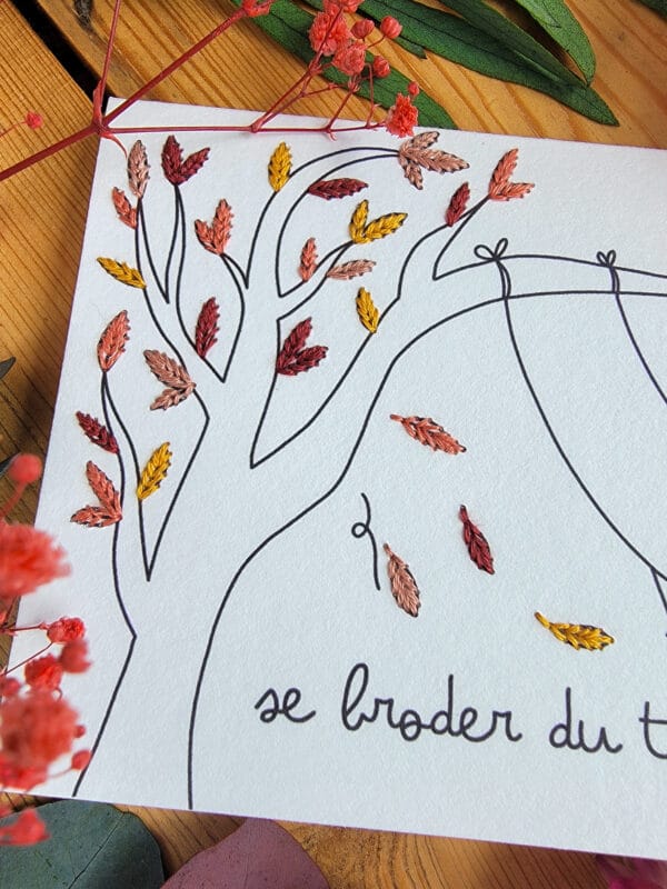 Carte à broder - Se broder du temps pour soi – Image 4