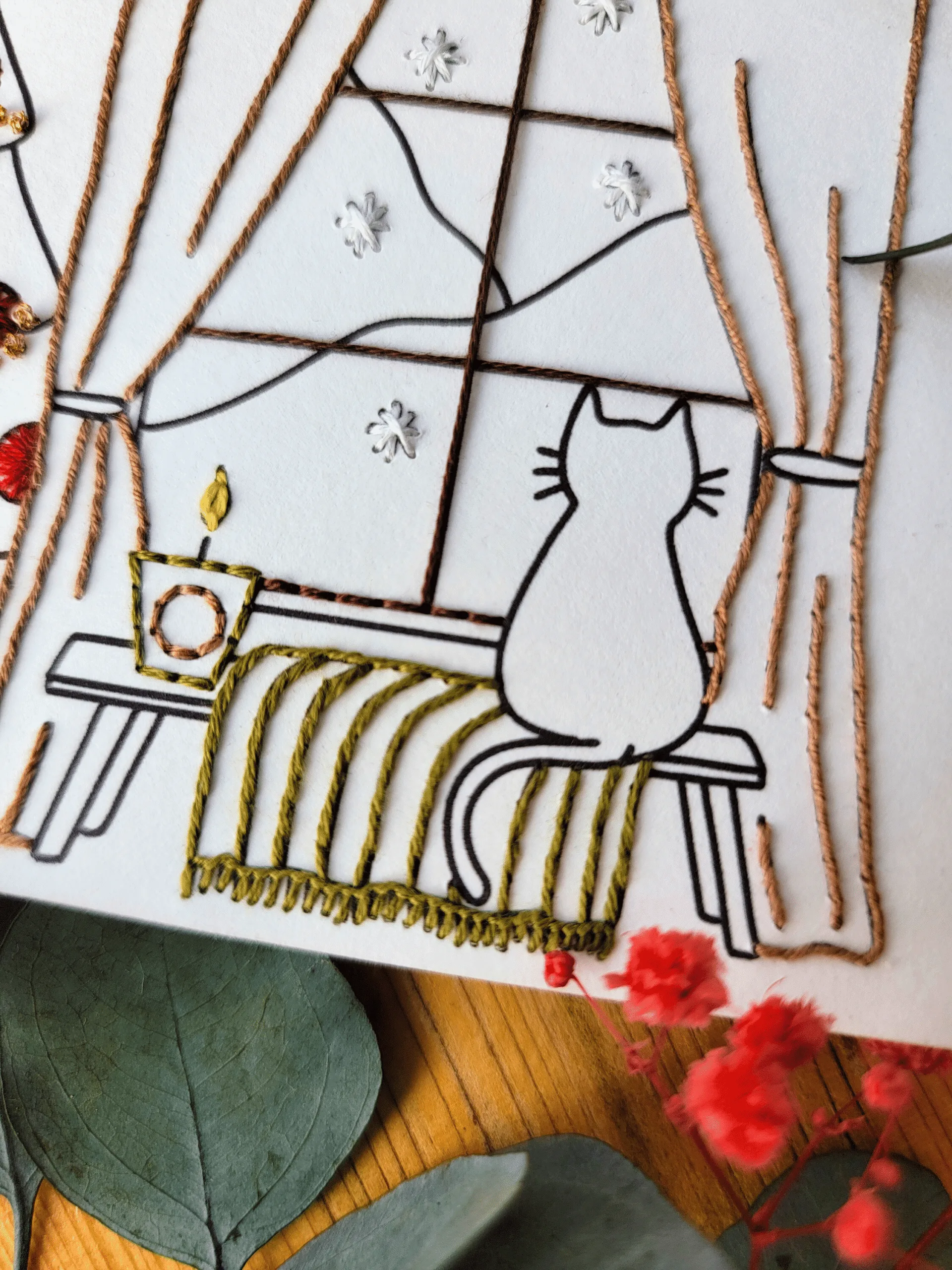 Carte à broder Noël - Noël à la maison – Image 3