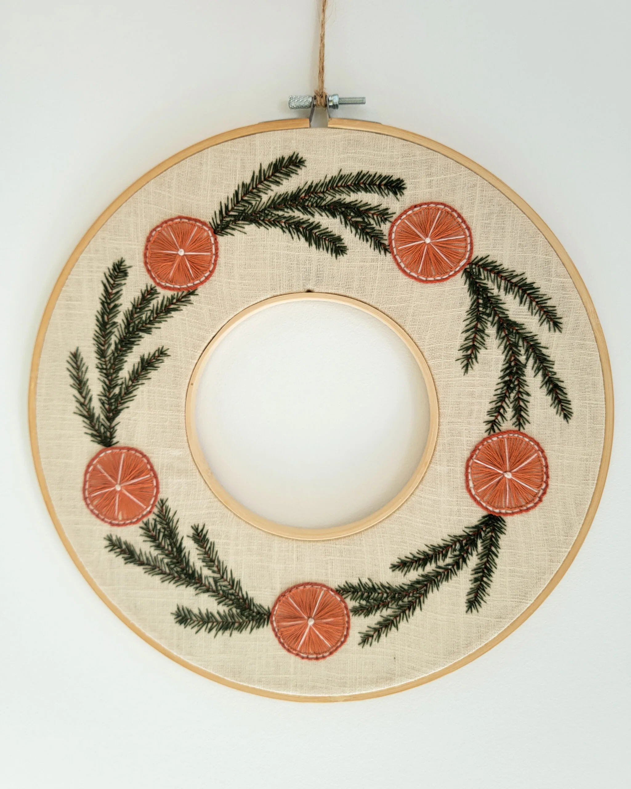 Kit Broderie Noël - "Ma couronne de Noël" – Image 6