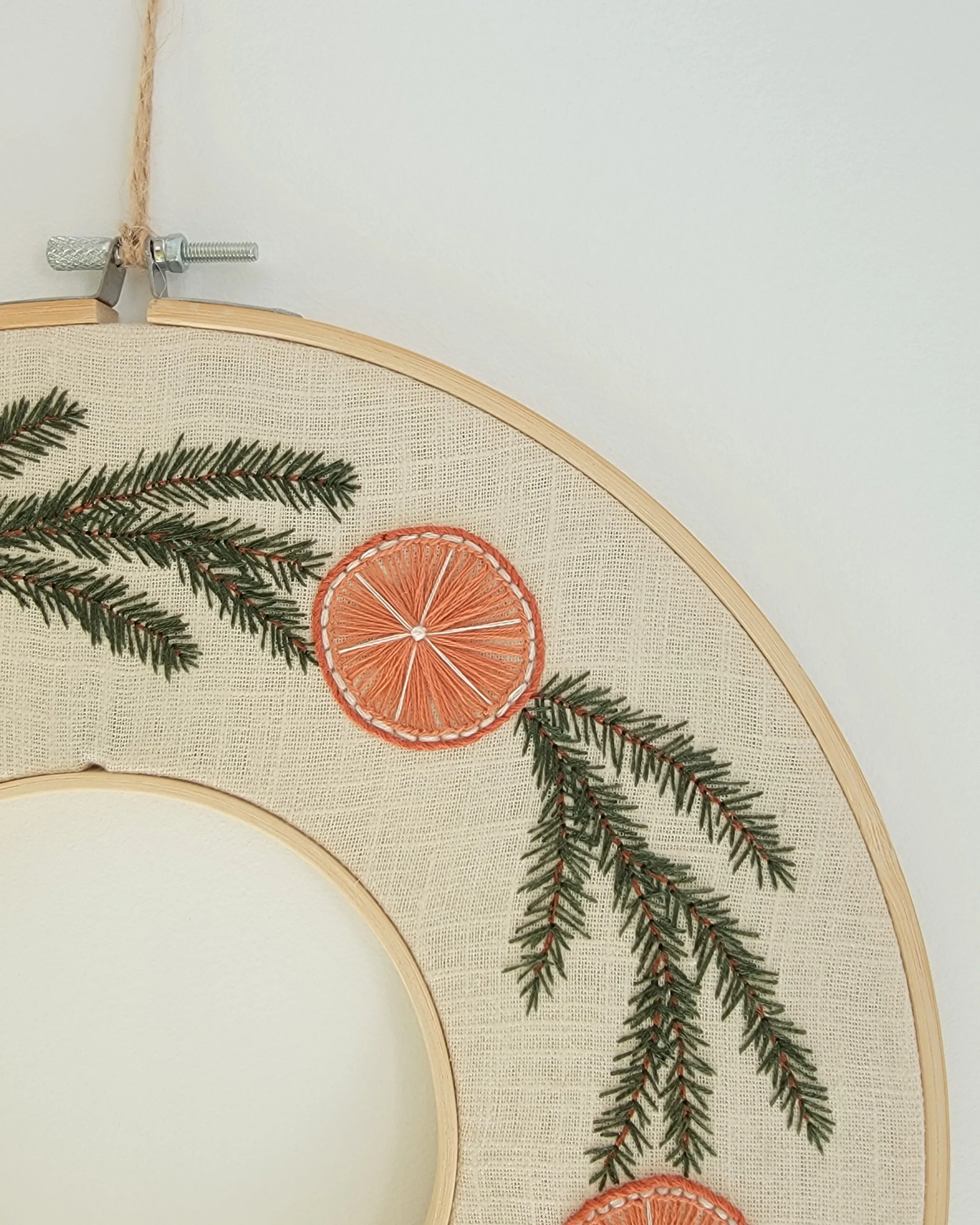 Kit Broderie Noël - "Ma couronne de Noël" – Image 8