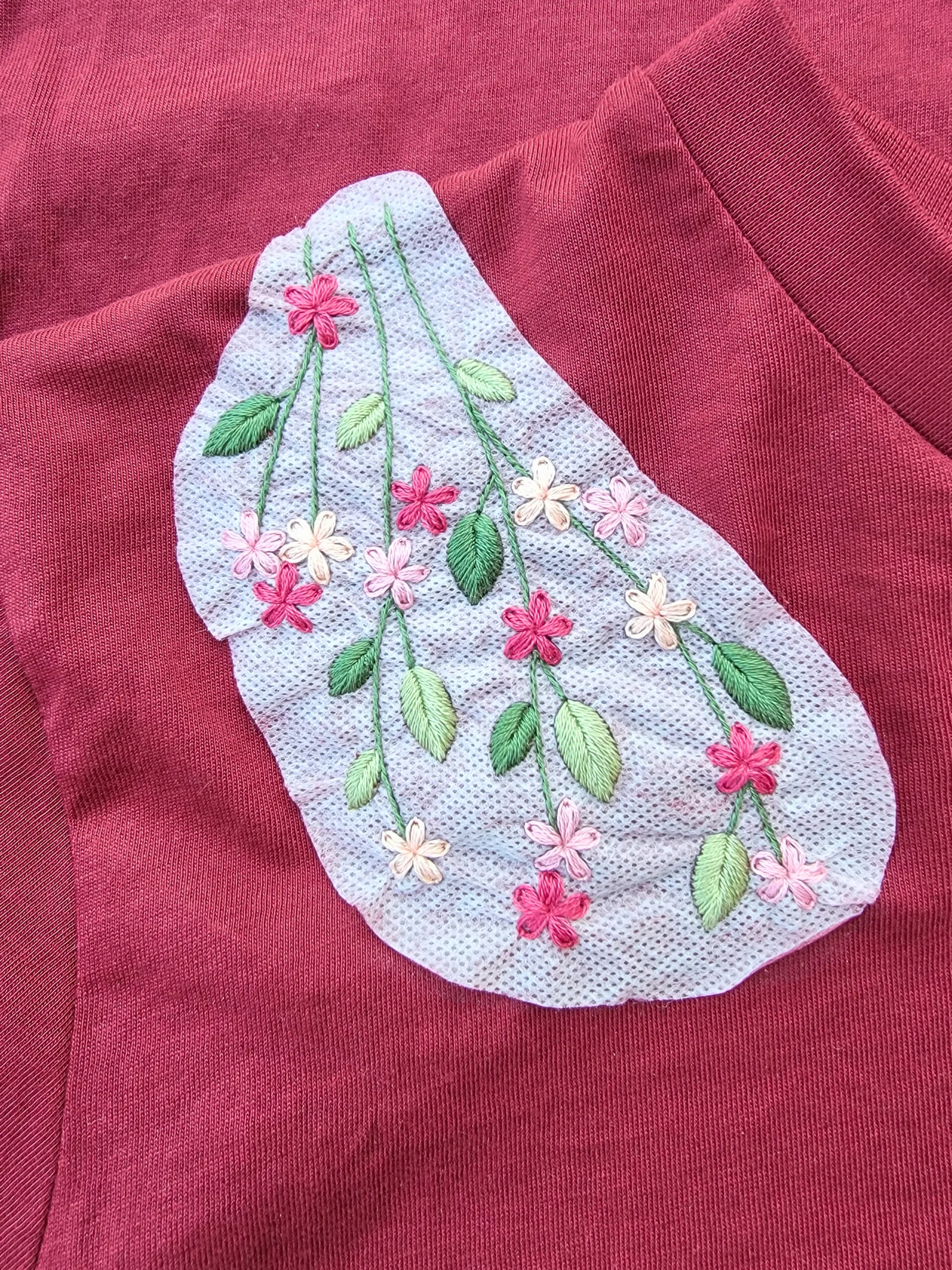 Cascade de Fleurs - Kit broderie épaules à broder – Image 5