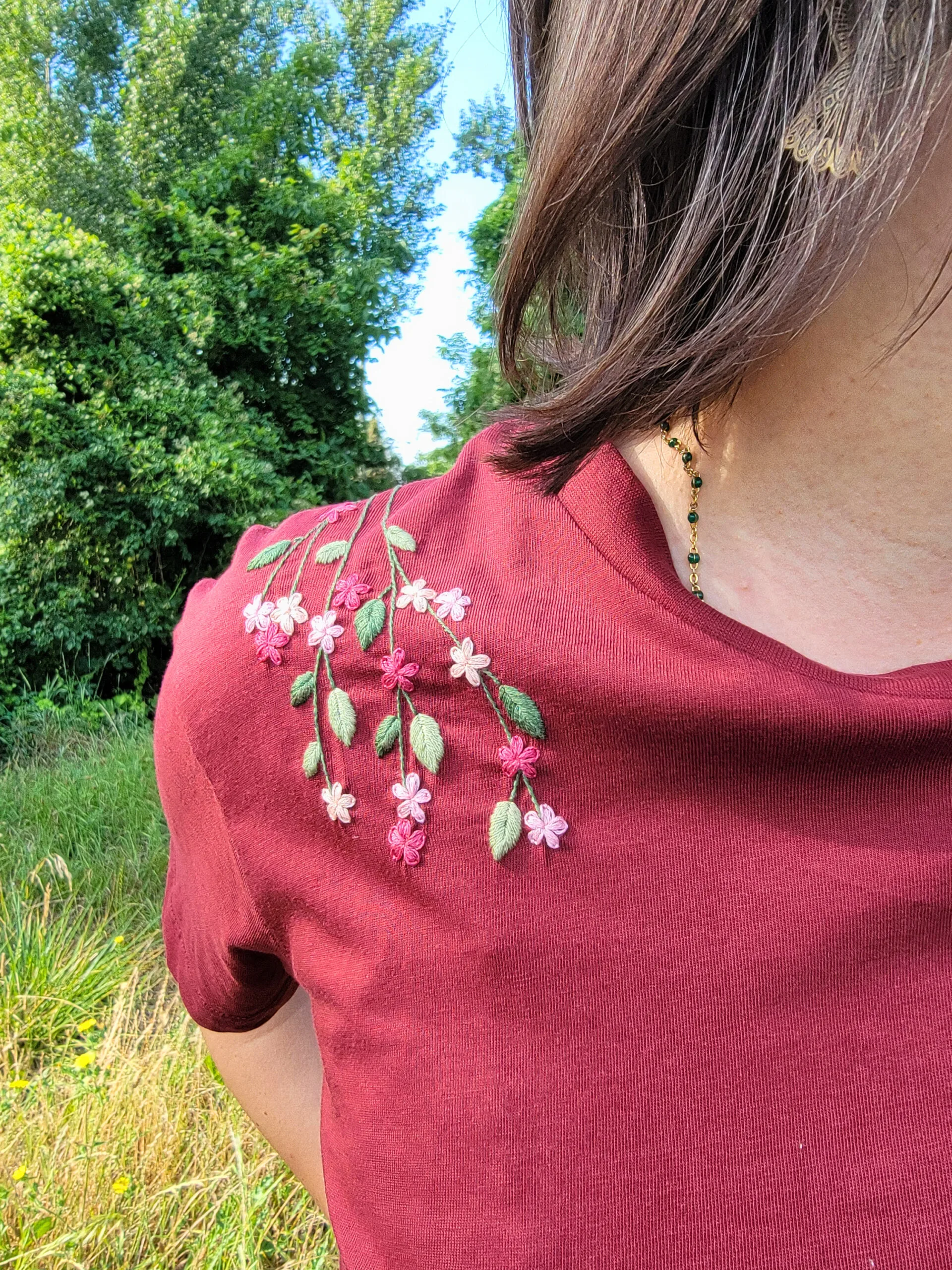 Cascade de Fleurs - Kit broderie épaules à broder – Image 2
