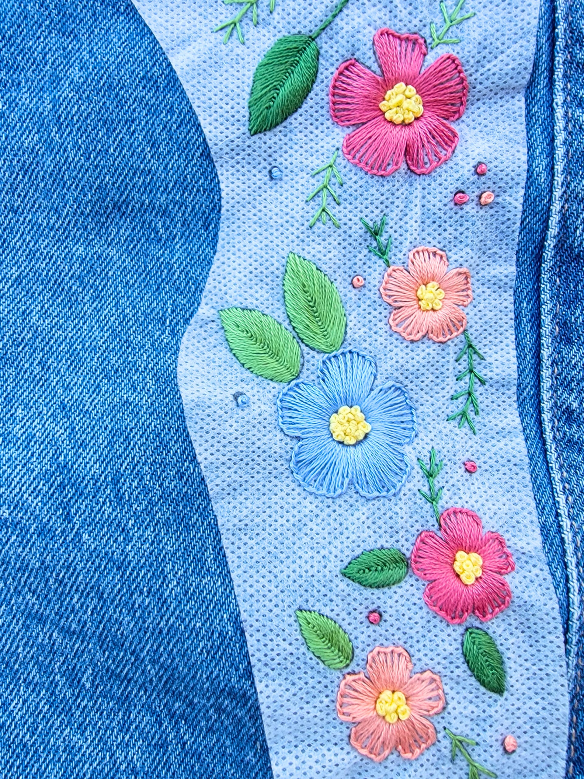 kit broderie vêtements pour customiser short, chemise, tee shirt