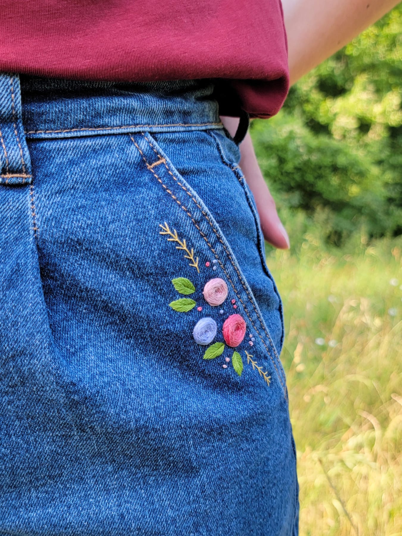 Premier Printemps - Kit broderie poche pantalon à broder – Image 4